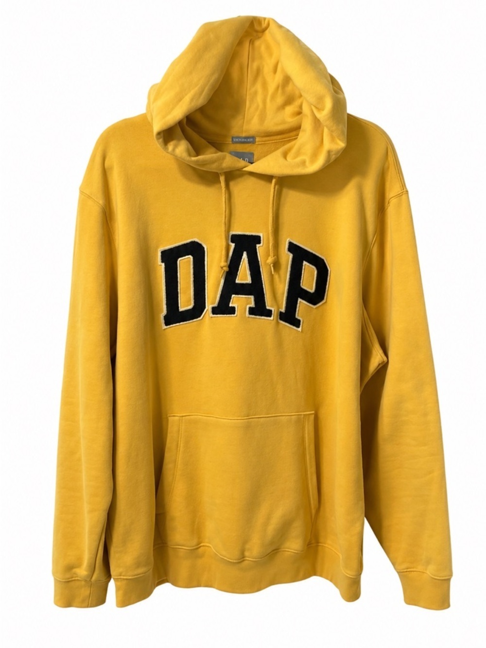 DAP (GAP) MEN YELLOW HOODIE. SIZE-XL.